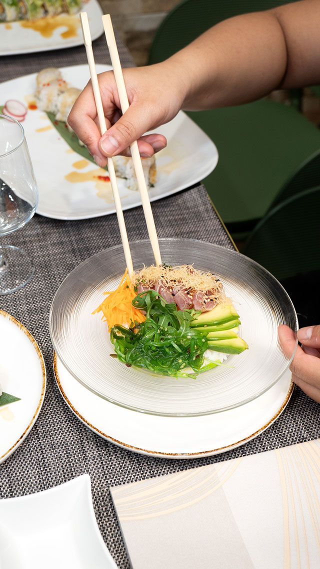 Maoya Garden - Tonno crudo, Avocado, Alghe wakame e Carote